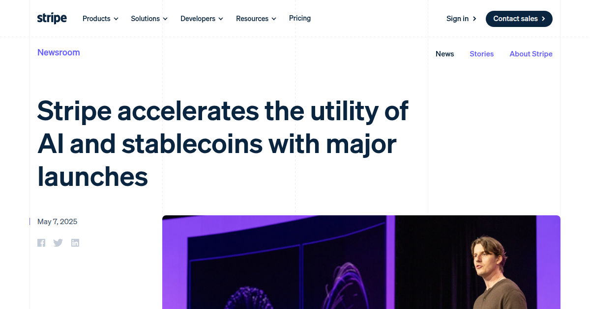 Stripe accelerates the utility of AI and stablecoins with new product launches