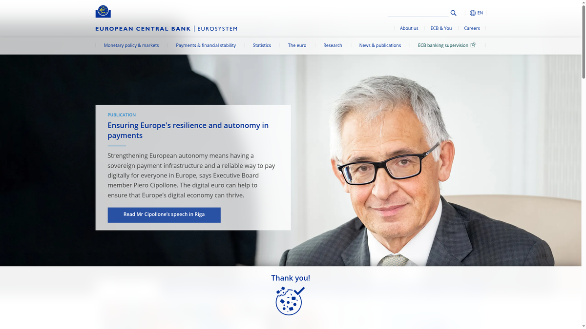 European Central Bank Advances Plans to Connect TIPS with India's UPI and Nexus Global Payments