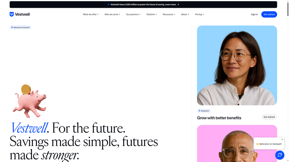 Vestwell Raises $385 Million Series E, Doubles Valuation to $2 Billion